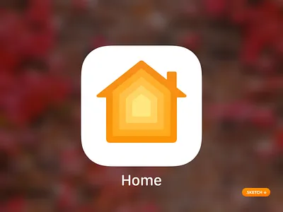 Apple Home App Icon - iOS 13 13 14 app app icon apple art automation design flat graphics heat icon ios logo love minimal security type ui ux