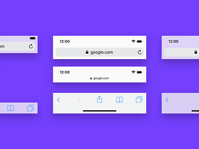 Mobile Browser Bars for Sketch bars browser design download interaction sketch ui ux