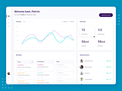 Dashboard - Exploration dashboard exploration minimal statistics ui ux