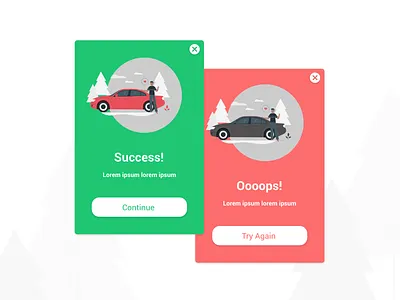 Flash Message 01 daily 100 challenge dailyui failed flash messages illustration success success message ui ux