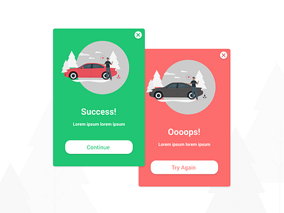 Flash Message 01 daily 100 challenge dailyui failed flash messages illustration success success message ui ux