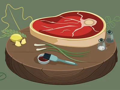 STEAK! adobe illustrator ai design food illustration steak vector vector art
