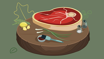 STEAK! adobe illustrator ai design food illustration steak vector vector art