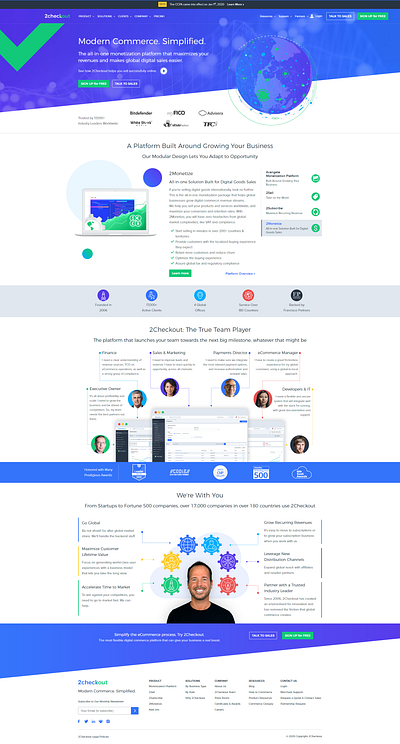 2Checkout Website Design design ui web