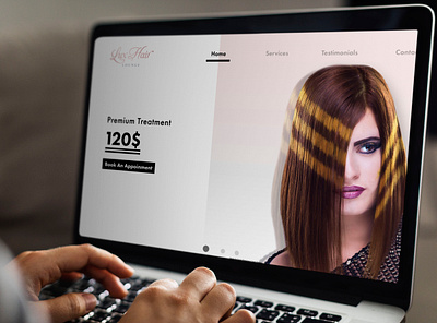Lux Hair Lounge || Web Design dailyui design figma hair product design user experience user interface ux webdesign