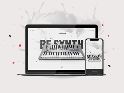 Korg Minilogue | Website design digital landing page web website