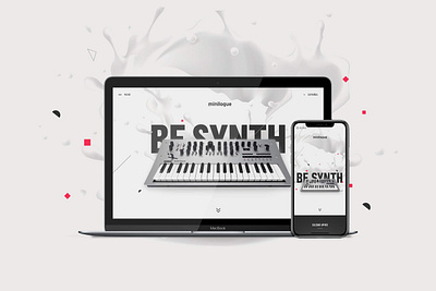 Korg Minilogue | Website design digital landing page web website