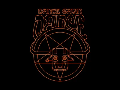 Dance Gavin Dance - Pentagram demon devil illustration pentagram psychedelic type typography