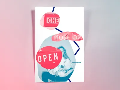 Poster TwoHundredFiftyFive: one must be open collage design illustrator cc photoshop cc poster poster challenge