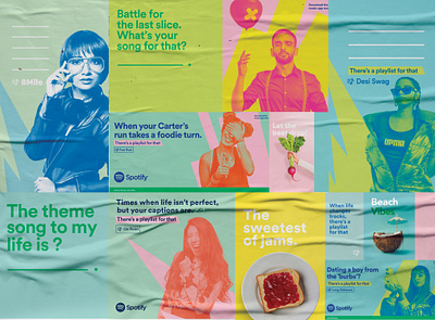 Launching Spotify in India art direction branding design illustration