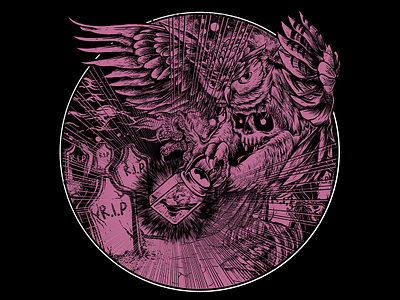 soul hunter artwork black and white darkart design dribbble dribbble best shot gajahnakal illustration merchandise shots tshirt design