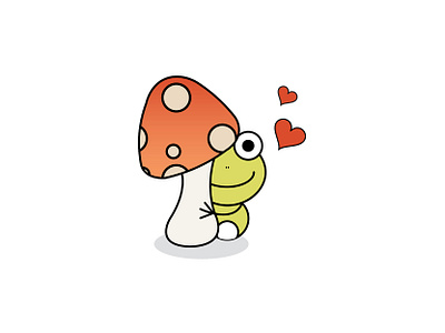 I feel cute! Friday adobe illustrator cute flat design friday frog heart illustration love sticker illustration vector