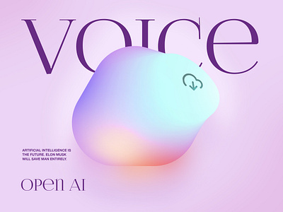 Voice in the cloud artificial intelligence glow neo skeuomorphism neomorphism neumorphic neumorphism uiux voice voice command