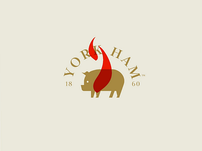 Burrow York Ham ham icon logo pork york ham