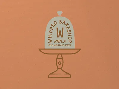 Whipped Bakeshop 002 bakery graphic heritage illustration logo mark philadelphia philly type typography vintage