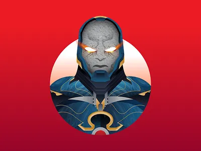 Darkseid character darkseid darkseidart dc dc comics design dribbble follow graphicdesign illustration shot vector