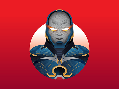 Darkseid character darkseid darkseidart dc dc comics design dribbble follow graphicdesign illustration shot vector