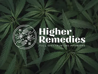 Higher Remedies CBD Infusions Brand brand identity branding cbd cbdoil marijuana packaging design