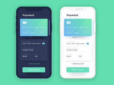 Credit Card Checkout: Daily UI #02 blue card checkout creditcard creditcardcheckout dailyui darkui design figma figmadesign green lightui mobile ui ux