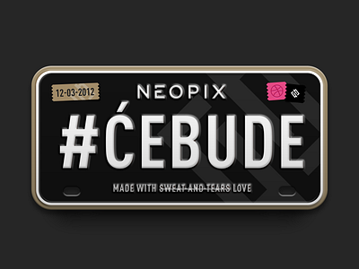 Neopix / Licence Plate branding car design dribbble dribbbleweeklywarmup illustrator licence plate neopix niš serbia vector illustration vehicle warmup weekly weekly warm up