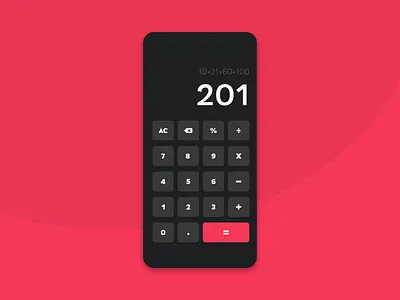 Daily UI 04 | Calculator! app design calculator calculator ui daily dailyui dailyui 004 dailyuichallenge design designinspiration dribbble flat graphicdesign minimal ui uidesign