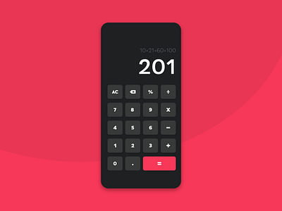 Daily UI 04 | Calculator! app design calculator calculator ui daily dailyui dailyui 004 dailyuichallenge design designinspiration dribbble flat graphicdesign minimal ui uidesign