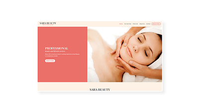 Sara Beauty ➥ Web Design beauty beauty salon creative design prestashop uiux ux design web design web development