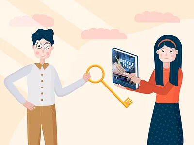 Högskoleprovet - 6 career character character design character illustration characterdesign design education flat illustration illustrator study university vector