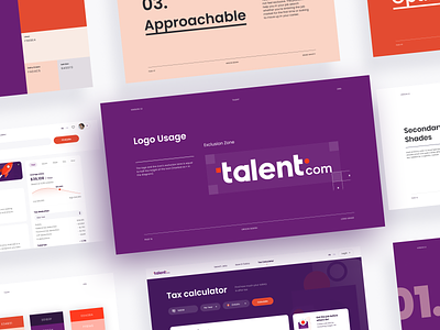 Talent.com - Logo, Full Redesign and Branding brand brand identity branding case study design system job job search logo redesign ui uikit ux web webdesign