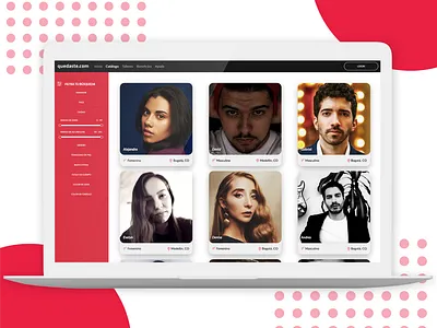 ACTORES agency android app branding clean creative design digital flat illustration interface layout mobile portfolio simple ui ux vector