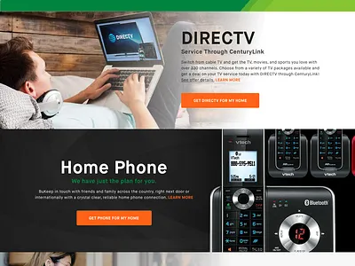 CenturyLink Home Page Redesign art direction design redesign ui ui design ux web web design website