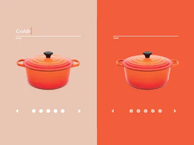 E-Commerce Vignette abstract color block design exploration inventory ui visual design