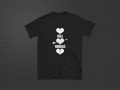 Kill Vargas Tee band merch broken heart heart punk t shirt
