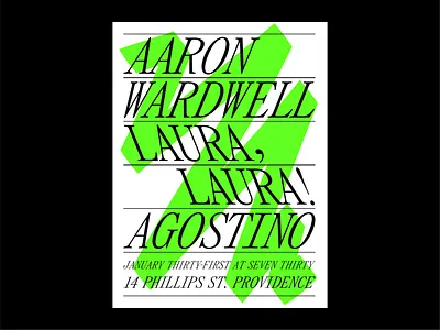 Houseshow Silkscreen bands poster poster design posters print show silkscreen type