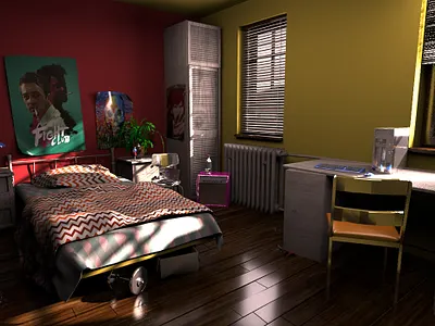 The Room 3d 3d art 3d artist animation arnoldrender art artist artoftheday artwork autodeskmaya challenge lighting