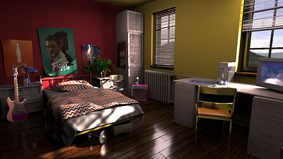 The Room 3d 3d art 3d artist animation arnoldrender art artist artoftheday artwork autodeskmaya challenge lighting