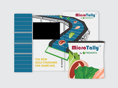 FREMONTA Tradeshow booth design branding illustration tradeshow booth vector