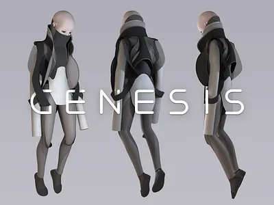 Genesis 3d character character design genesis girl logo shimur zbrush