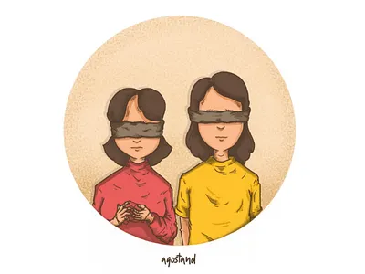 without seeing characterdesign dribbble ilustration minimalist procreate