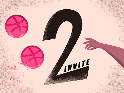 Invite Giveaway designer dribbble dribbble invite illustraion invite invite giveaway invites two invites waiting