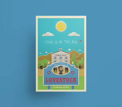 Lovestuck movie poster adobe fresco adobe illustrator anthonyboydgraphics character illustration movie poster poster poster design romantic comedy romcom typography vector vector illustration vectorart