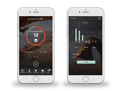 Healthcheck 360 mobile design