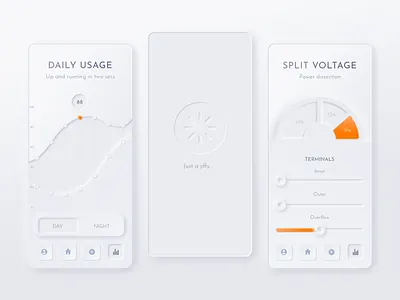 Neumorphic Design app neumorphic neumorphism product design smart home smarthome uidesign