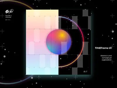 TIMEframe 01 | Digital artwork art poster abstract neo futurism