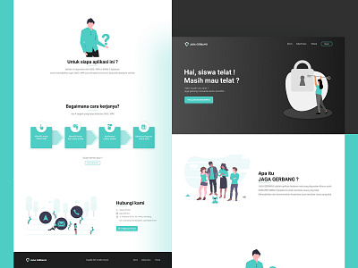 Jaga Gerbang - Website Landing Page clean clean ui company landing page landing page design ui ui ux ui design uidesign uiux ux ux ui ux design uxui web web design web development website website design white