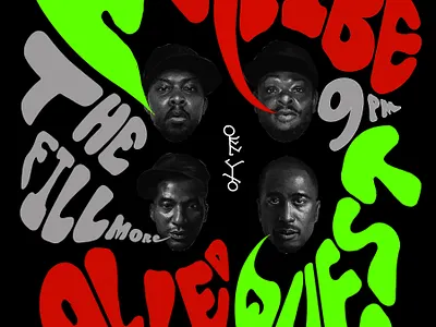 A Tribe Called Quest Poster collage handlettering illustration