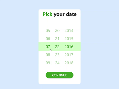 Daily UI #080 - Date Picker dailyui dailyui080 date picker