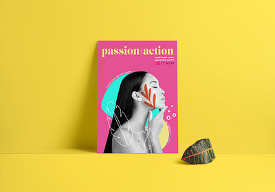 Passion into Action III collage colorful composition design illustration illustrator photoshop procreate quote quote design