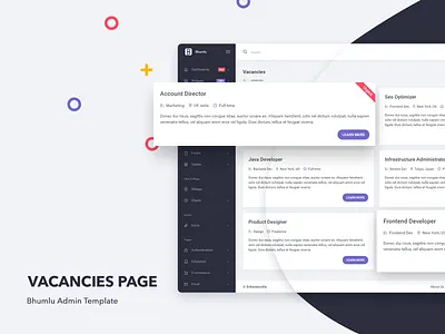 Vacancies Page - Bhumlu Admin Template admin admin dashboard admin design admin panel admin template admin theme bootstrap bootstrap 4 bootstrap admin bootstrap admin template bootstrap template bootstrap theme branding dashboard dashboard ui sass ui ui ux design vacancy vacancy page