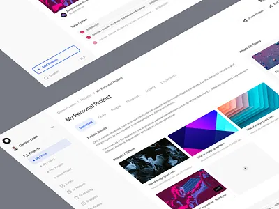 Project Details Panel pt.4 cards checklist clean complete design interface manage minimal project project management saas software tasks team ui ui design ux ux design web web app